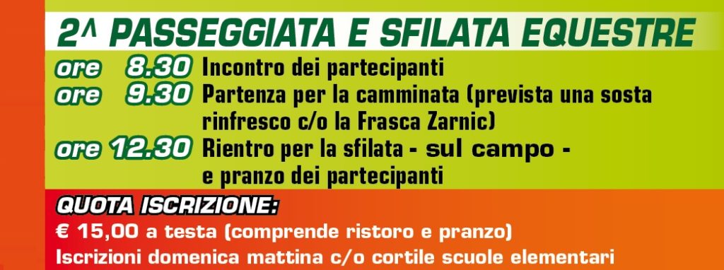 2 Passeggiata e Sfilata EQUESTRE GV Teor 2017
