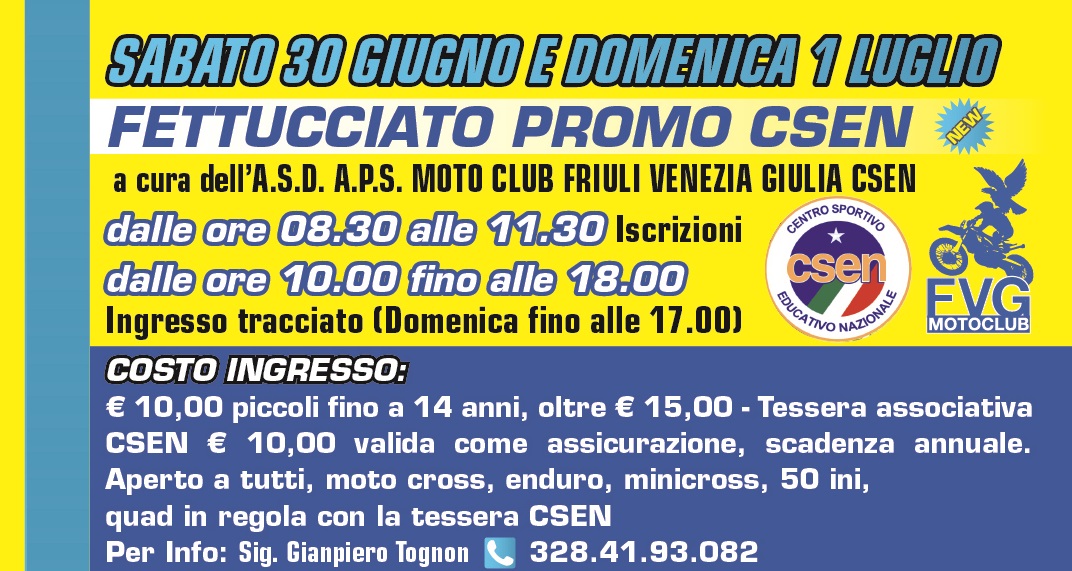 Fettucciato promo CSEN